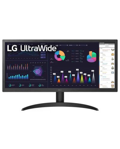 Monitor LG - 26WQ500-B, 25.7", UWHD, IPS, Anti-Glare, negru - 1