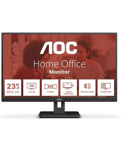 Monitor AOC - 24E3UM, 23.8'', FHD, VA, USB Hub, negru - 1