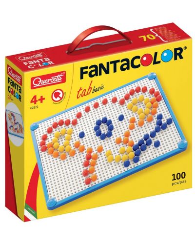 Mozaic de 100 piese Quercetti - Fantacolor Basic - 1