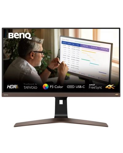 Monitor BenQ - EW2880U, 28'', IPS, 4K, anti-reflexie, negru - 1