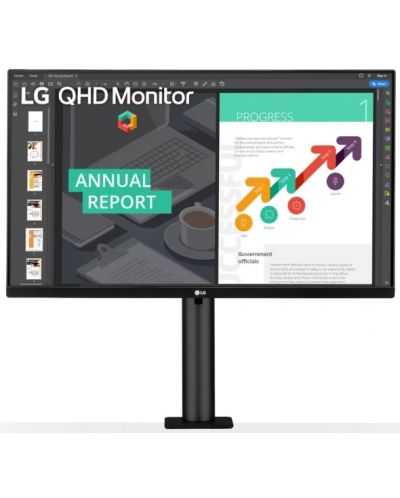 Monitor LG - 27QN880P-B, 27'', IPS, QHD, 75Hz, Anti-Glare, negru - 1