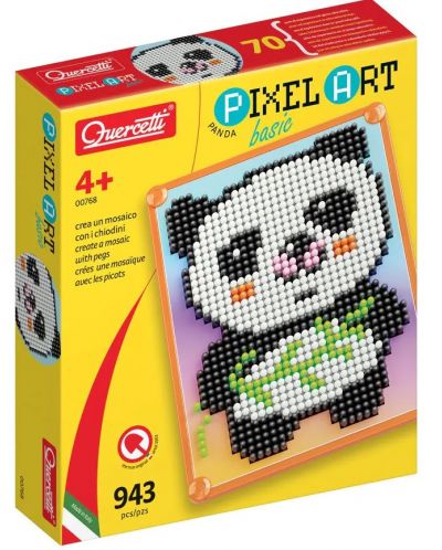 Mozaic Quercetti Pixel Art Basic - Panda, 943 de părți - 1