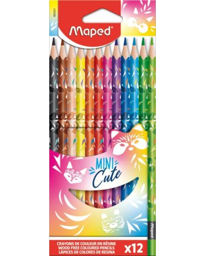 Creioane Maped Mini Cute - 12 culori - 1