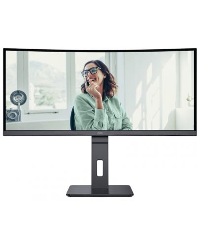 Monitor AOC - CU34P3CV, 34'', UWQHD, VA, curbat, anti-orbire, negru - 2