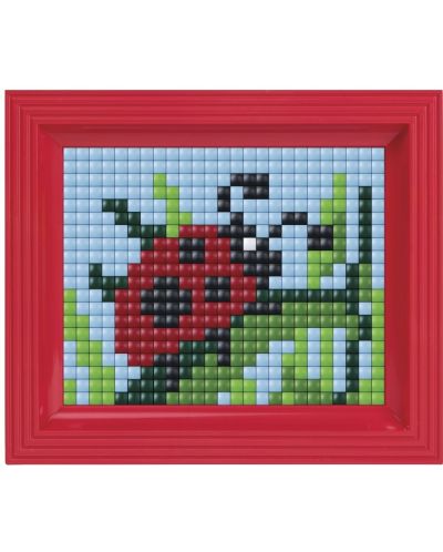Mozaic cu ramă și pixeli Pixelhobby - Ladybug, 500 de bucăți  - 1