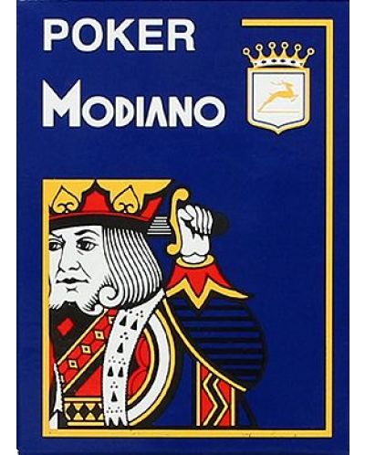Carduri din plastic Modiano Jumbo Index - 4 Corner (albastru) - 1