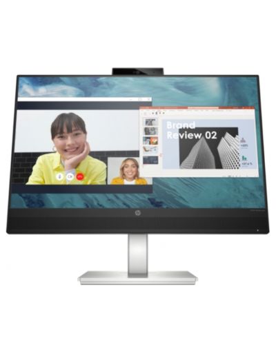 Monitor HP - M24, 23.8'', FHD, IPS, Anti-Glare, negru/argintiu - 1