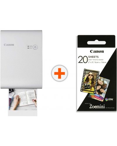 Imprimantă mobilă Canon - Selphy Square QX10, albă - 1