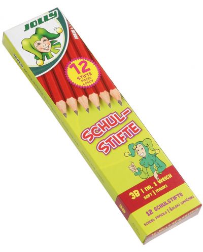 Creioane Jolly School - 3B, Nr.1, 12 bucati - 1