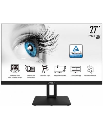 Monitor MSI - Pro MP271P, 27", FHD, IPS, Anti-Glare, negru - 1