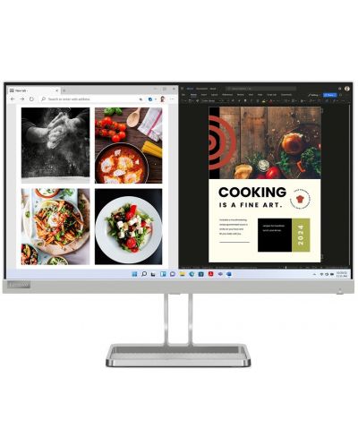 Monitor Lenovo - L24i-40, 23.8'', FHD, IPS, Anti-Glare, gri - 1