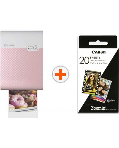 Imprimantă mobilă Canon - Selphy Square QX10, roz - 1
