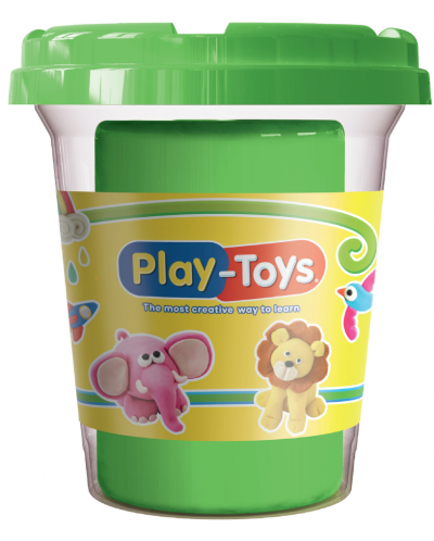 Plastilina Play-Toys - 100 g, sortiment - 6