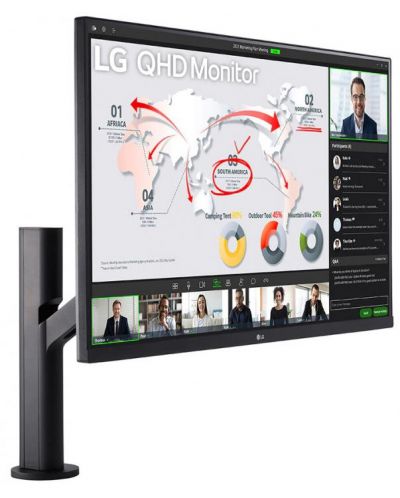 Monitor LG - Ergo 32QP88NP-B, 32'', QHD, IPS, Anti-Glare, negru - 4