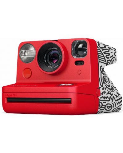 Aparat foto instant Polaroid - Now, Keith Haring, roșu - 1