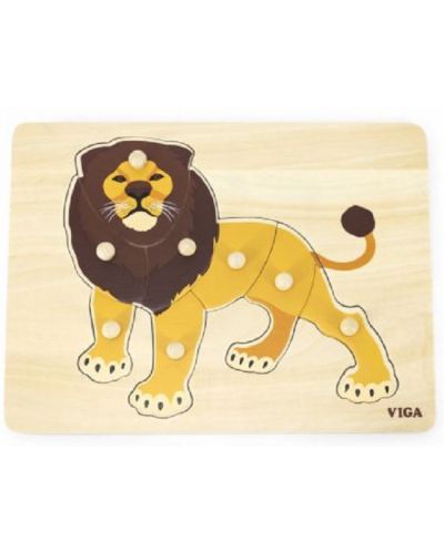 Puzzle educațional Montessori Viga - Lion - 1