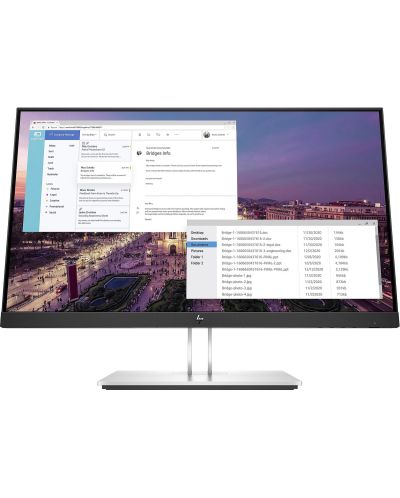 Monitor HP - E23 G4, 23", FHD, IPS, Anti-Glare, USB Hub, negru - 1