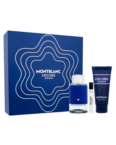 Mont Blanc Explorer Ultra Blue Set - Apă de parfum, 100 și 7.5 ml + Gel de duș, 100 ml - 1