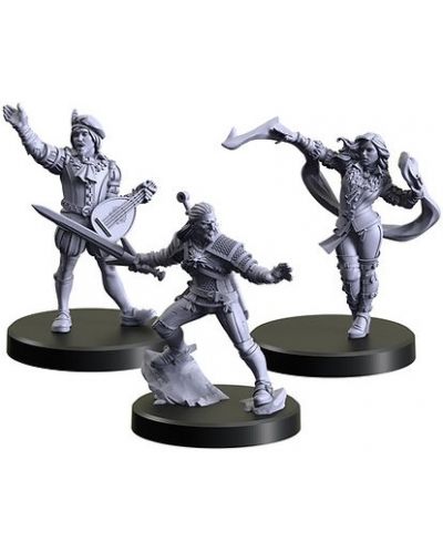 Мodel The Witcher: Miniatures Characters 1 (Geralt, Yennefer, Dandelion) - 1