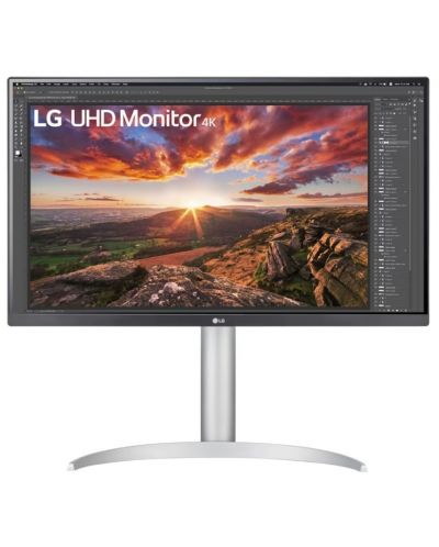 Monitor LG - 27UP850N-W, 27'', IPS, 4K, 60Hz, Anti-Glare, negru - 1