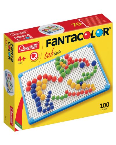 Mozaic de 60 piese Quercetti - Fantacolor Basic - 1