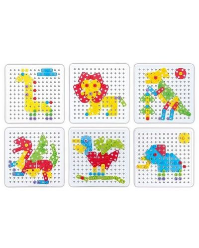 Raya Toys - Mozaic de animale cu 6 imagini, 94 piese - 2