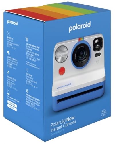 Aparat foto instant Polaroid - Now Gen 2, albastru - 9