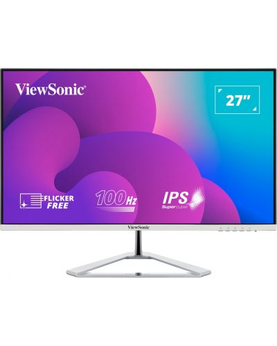 Monitor ViewSonic - VX2776-SMH, 27'', FHD, IPS, argintiu  - 1