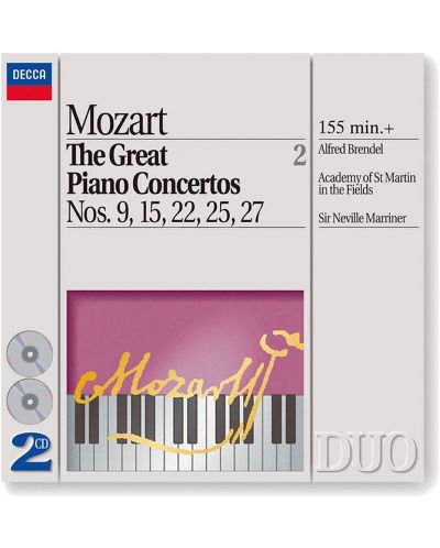 Mozart: The Great Piano Concertos Nos. 9, 15, 22, 25 & 27 (2 CD)	 - 1