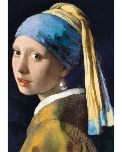 Puzzle Trefl de 1000 piese - Fata cercei de perle, Johannes Vermeer - 2