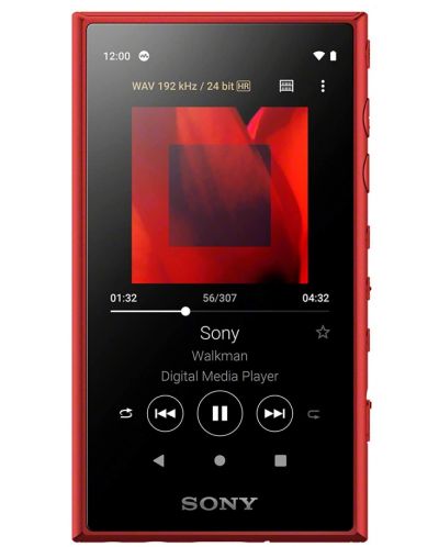 Mp3 player Sony - Walkman NW-A105, 16GB, rosu - 1