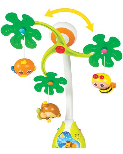 Carusel muzical si lampa Hola toys - Jungle - 4