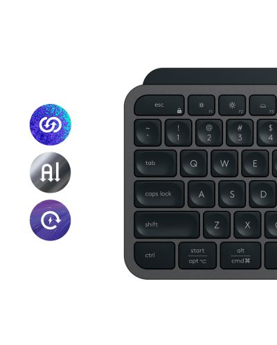 Tastatură multimedia Logitech - MX Keys S, fără fir, grafit | Ozone.ro
