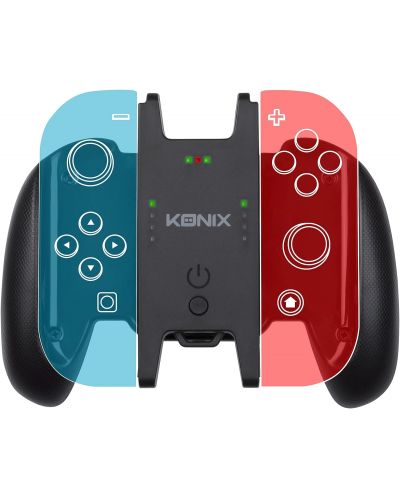 Prehensiune multifuncțională Konix - Mythics Play & Charge Grip (Nintendo Switch) - 1