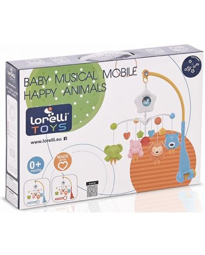 Lorelli Carusel muzical HAPPY ANIMALS BLUE - 2