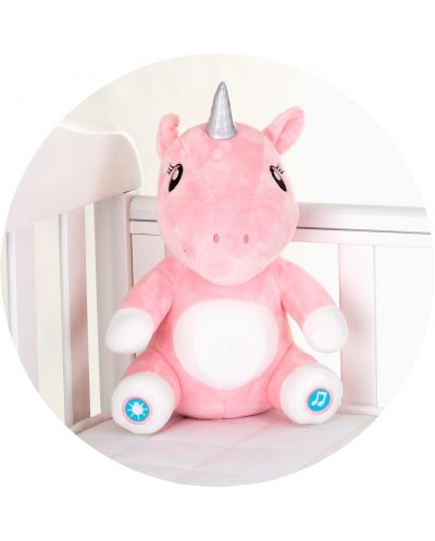 Jucărie muzicală din pluș cu funcție de lampă de veghe Chipolino - Unicorn - 3