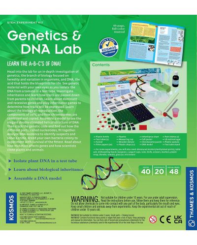 Thames & Kosmos Science Kit - Laborator pentru copii, Genetică și ADN - 3