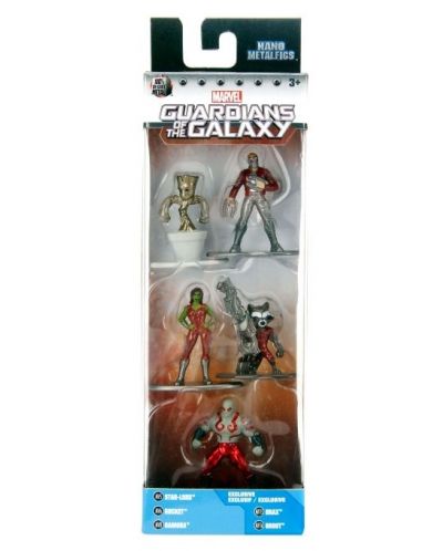 Set figurine Nano Metalfigs: Marvel - Guardians of the Galaxy, 5 bucati - 1