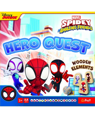 Joc de societate Trefl Super Hero Quest: Spidey and His Amazing Friends - Pentu copii - 1