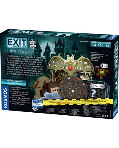 Joc de societate Exit: Nightfall Manor PUZZLE - de cooperare - 2