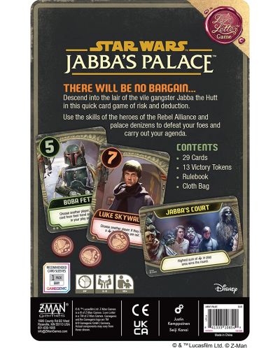 Joc de societate Star Wars: Jabbas Palace (A Love Letter Game) - de familie  - 2