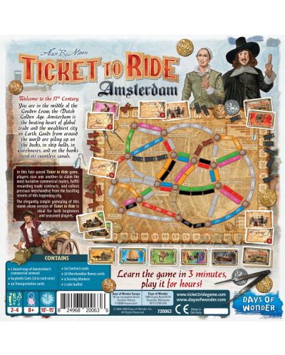 Joc de societate Ticket to Ride: Amsterdam - de familie - 3
