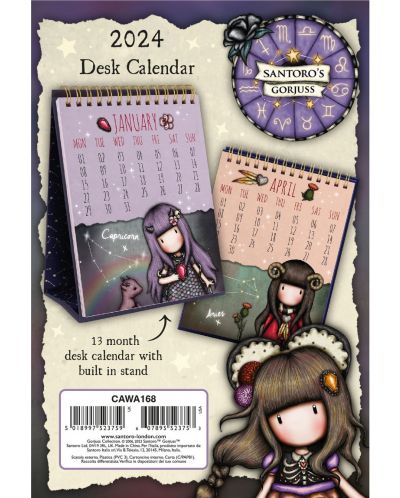Calendar de birou Santoro Gorjuss - Constelații zodiacale, 2024 - 4
