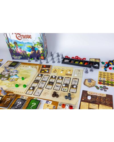 Joc de societate Robinson Crusoe: Adventures on the Cursed Island – Collector's Edition - Cooperare - 3