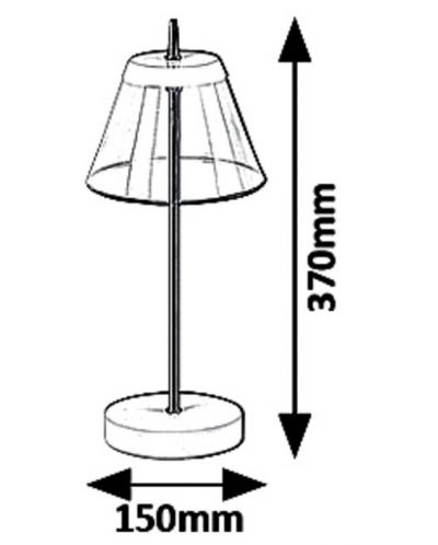 Lampă de masă Rabalux Aviana 5030 LED 6W, alb/bronz - 3