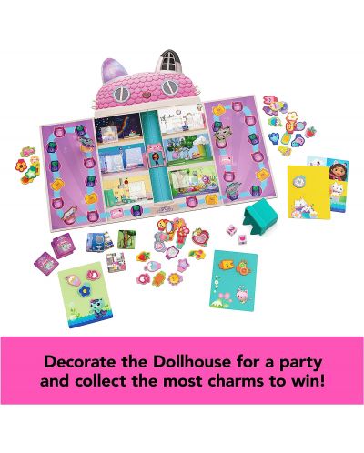 Joc de societate Gabby's Dollhouse: Gabby's Charming Collection Game - pentru copii - 3