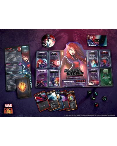 Joc de societate pentru două persoane Dice Throne: Marvel 2 Hero Box 2 - Black Widow vs Doctor Strange - 4