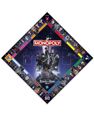 Joc de societate Monopoly - Attack On Titan - 2