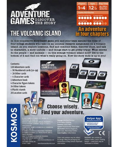 Joc de societate Adventure Games - The Volcanic Island - de familie	 - 2