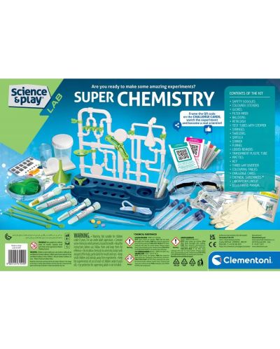 Clementoni Science & Play - Set de laborator de chimie Super Chemistry Science Set - 4
